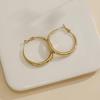 Simple Hoop Earrings: European-American Style, Versatile Metal Hoops for Women with a Trendy, High-End Feel