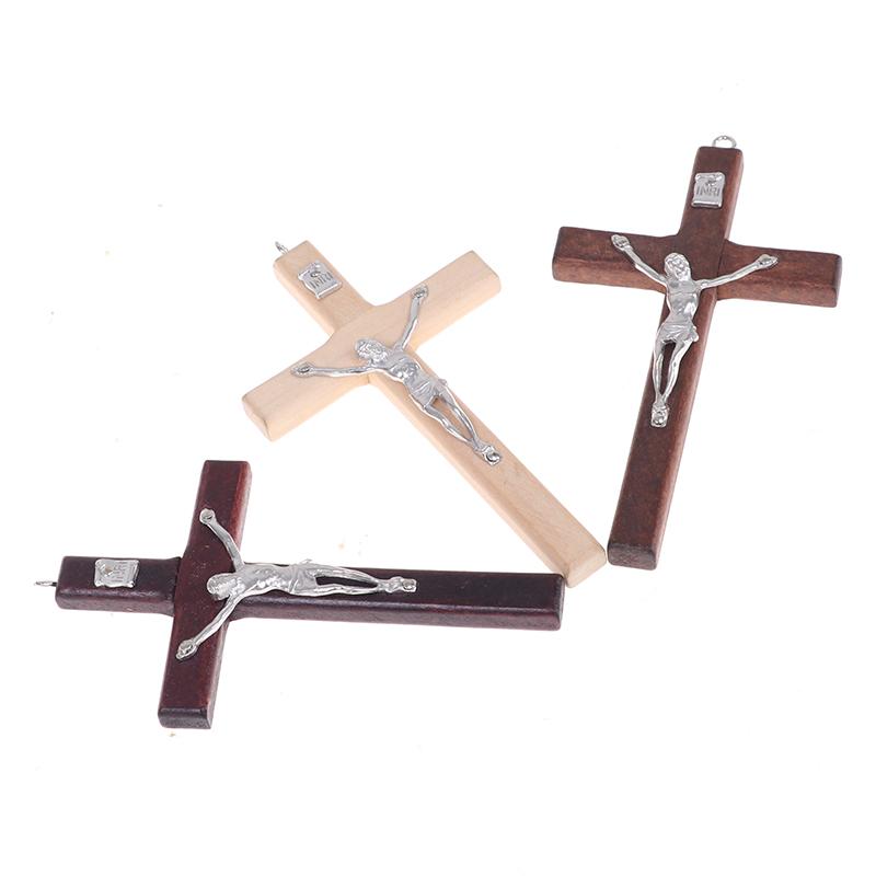 1PCS Jesus Cross Christ Suffering Statue Cross Religious Prayer Jesus Decoration