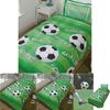 Football Shoot Goal Soccer Bed Linen Set With Active Dye Printing For Kids And Teens Sleep Comfort