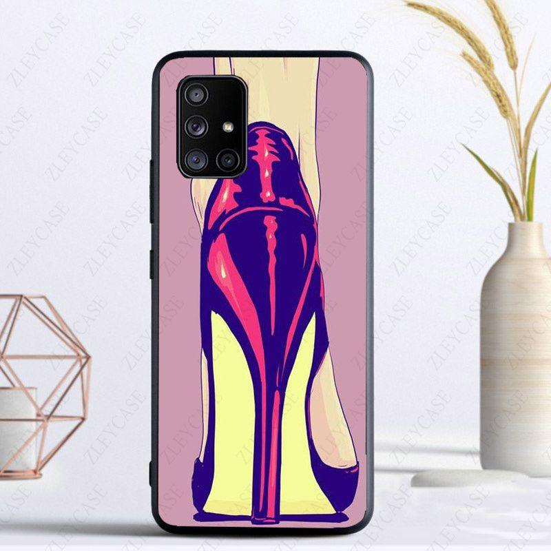 Pouzdro na telefon s botami na vysokém podpatku pro Samsung Galaxy A13 A53 A11 A12 A32 A22 A52S 5G A10S A41 A42 A33 A20E A30S A40 A51 A71 A21S Pouzdra