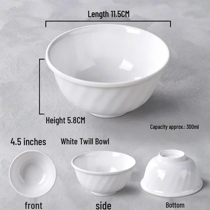 A5 Melamine Imitation Porcelain Rice Bowl