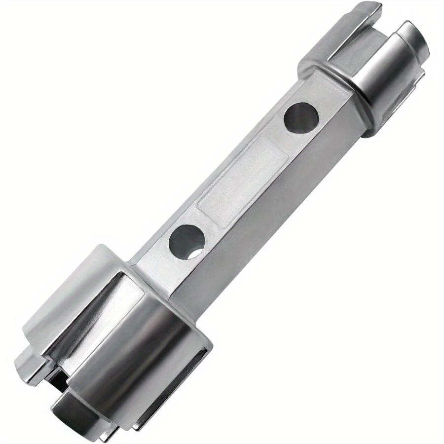

Tub Drain Remover Dual-Ended Wrench Aluminum Alloy Mechanical Operation Manual Plumbing Repair Tools For Bathroom Bathtub Drains серый