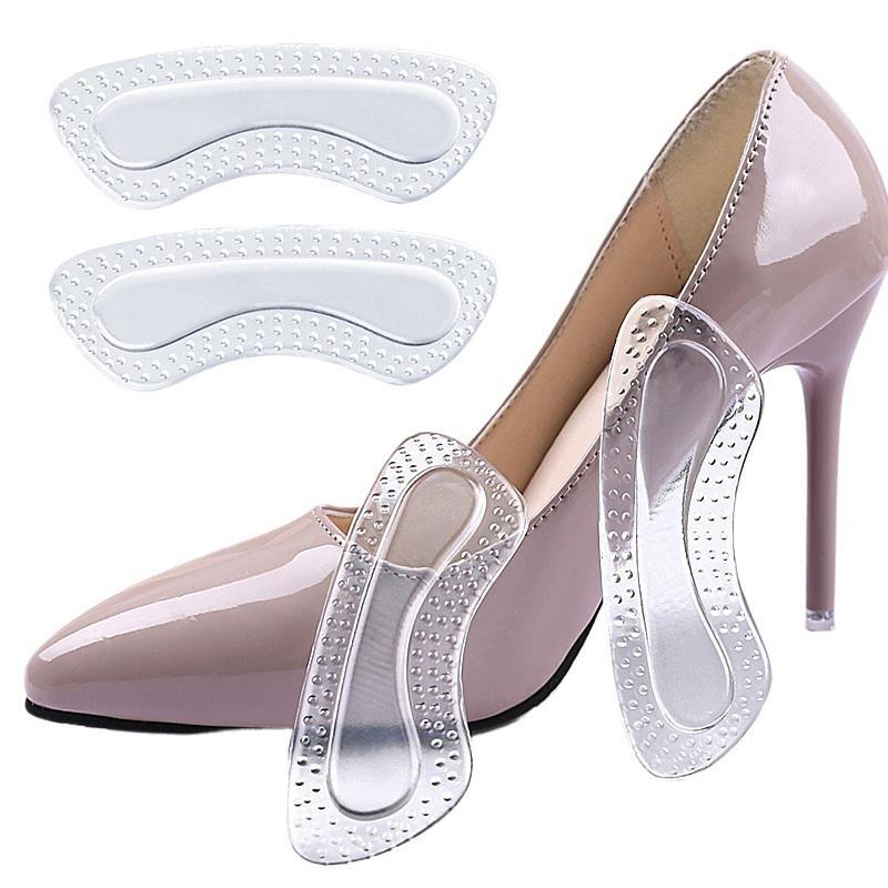 Soft Invisible Heel Pad 2cm Anti Slip Abrasion Resistant Cushion Massage for Men and Women Sneakers Casual Shoes