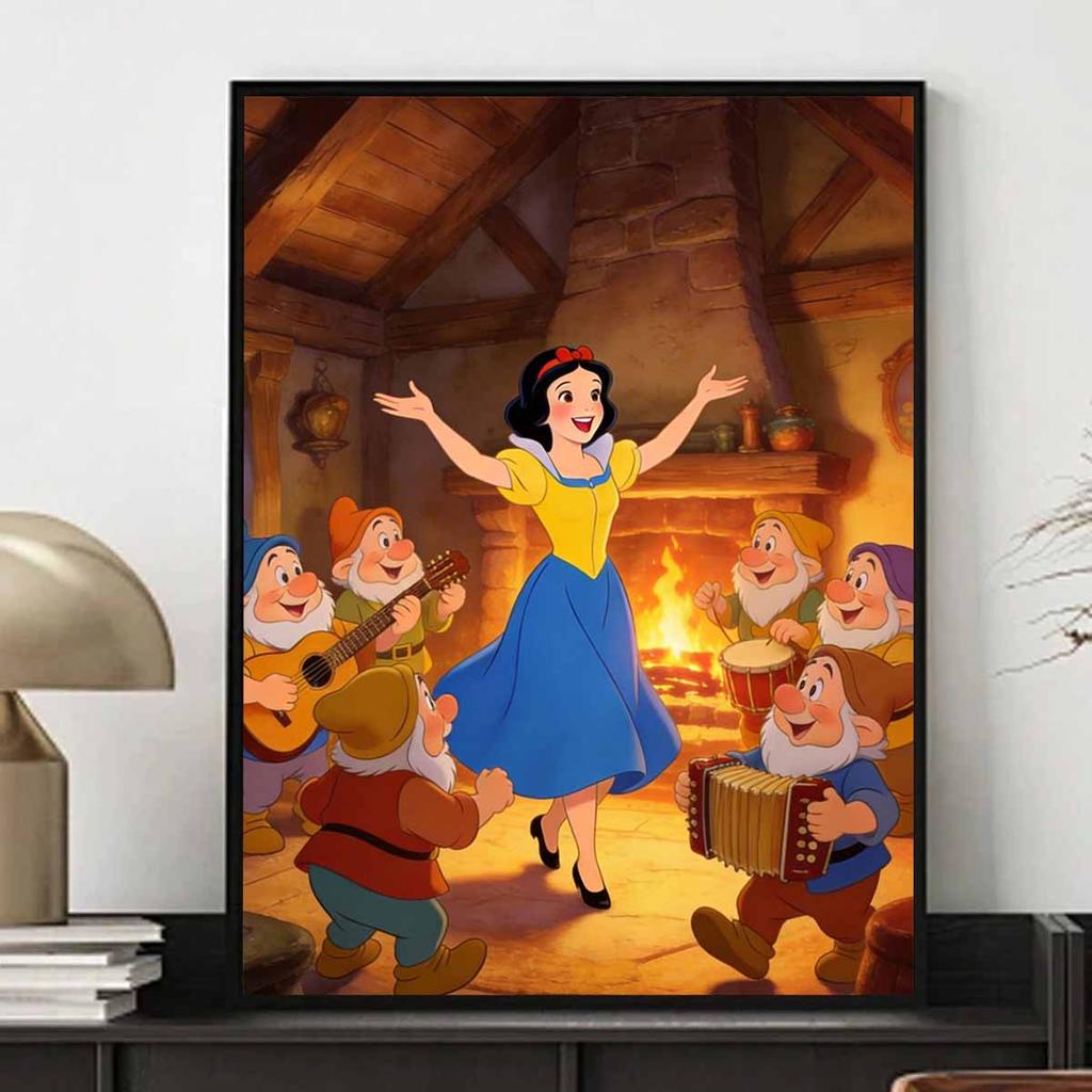 Disney Snow White And The Seven Dwarfs Diamond Paint Mosaic Art Painting Kit Handmade DIY Home Decor