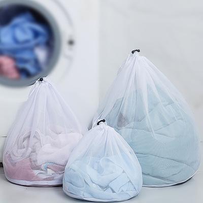 Sutiã respirável reutilizável branco útil roupa íntima bolsa de malha bolsa de lavagem de malha