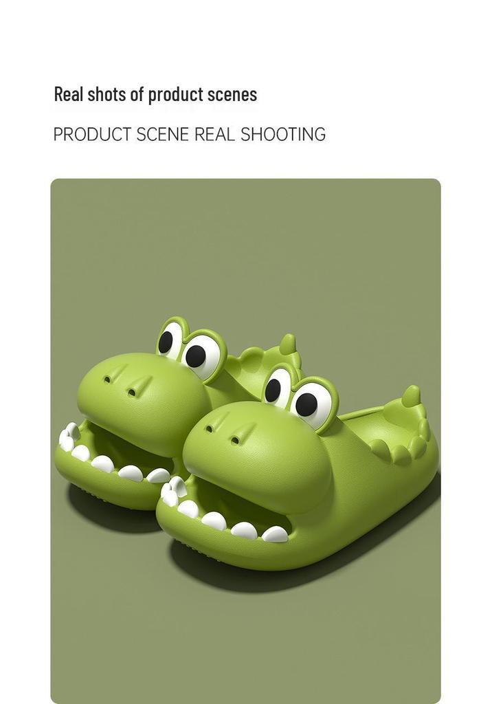 Cute Dinosaur Sandals for Women - Summer Non-Slip EVA Cartoon Design