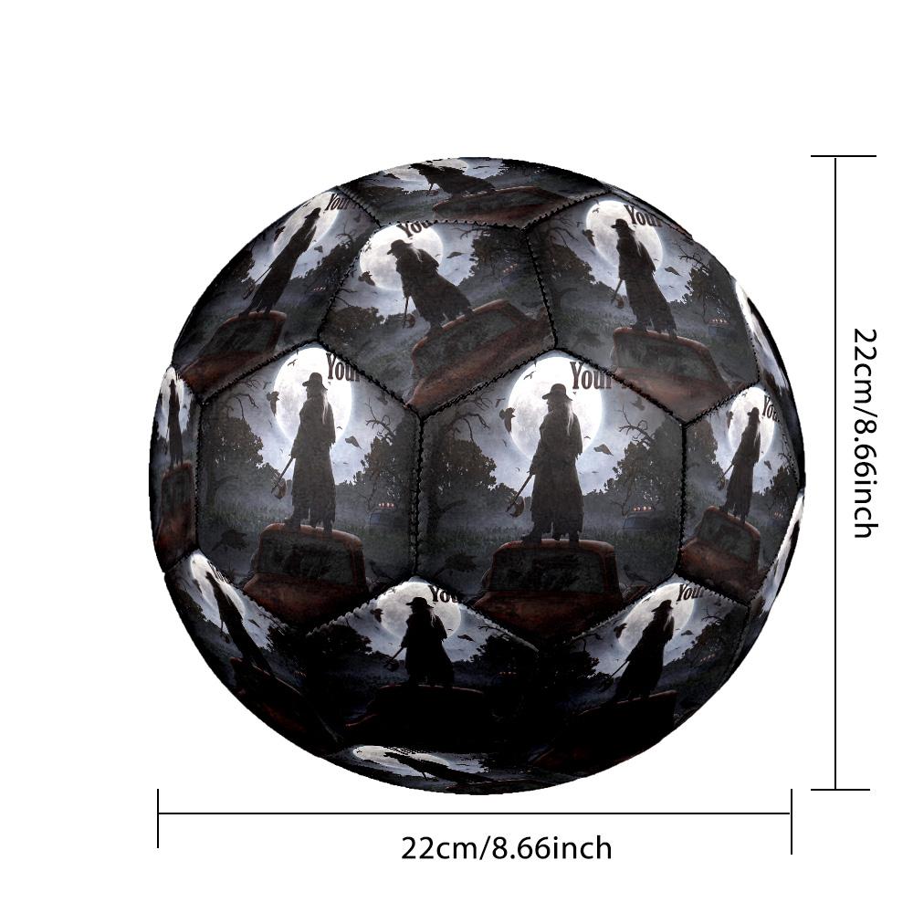 Custom Text Size 5 Soccer Ball, Standard Match Football For OutdoorJeepers Creepers The Creeper