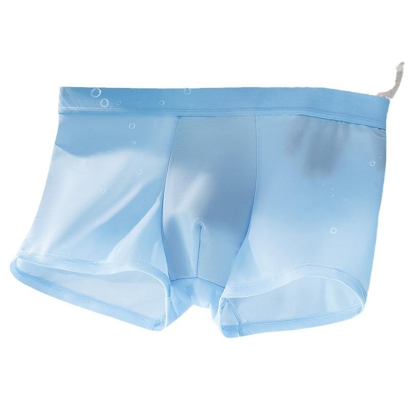 Men's Underwear Ice Silk Breathable Soft Men's Pants Fashion Personality Sports Fitness Casual Men's Boxers