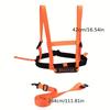 Adjustable Anti-Fall Ski Harness for Kids: Safety Chest, Back Strap, and Leash