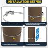 Sign Mounting  for Larger Poles, Adjustable Street Sign Mounting Hardware with Pole Clamps 1 Set