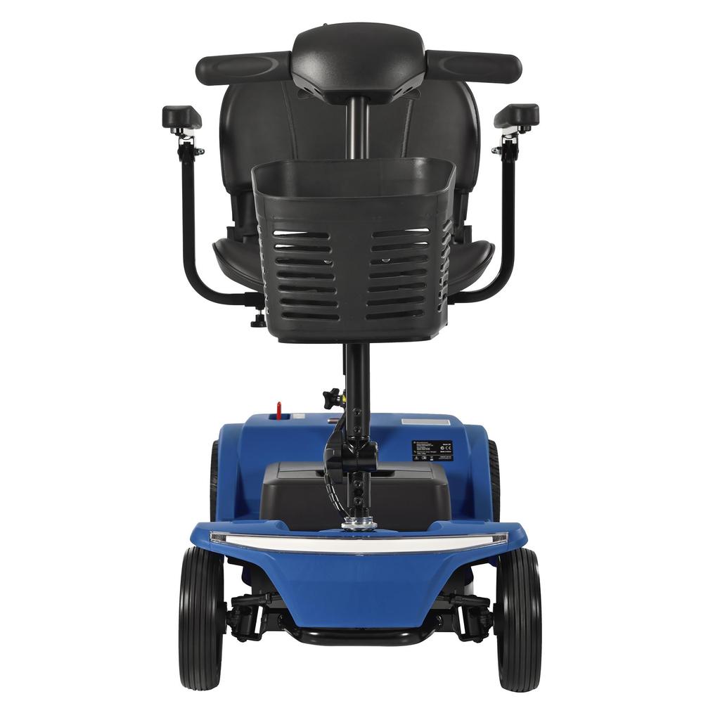 SWEETRICH S2 foldable mobility scooter,250W motor,12Ah lead-acid battery,6km/h,maximum range of 15km, maximum load capacity of 150kg.