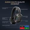 Casque gaming sans fil RGB - THE G-LAB - KORP RUBIDIUM - Tissu - Micro Rétractable - Stéréo - Toutes Plateformes