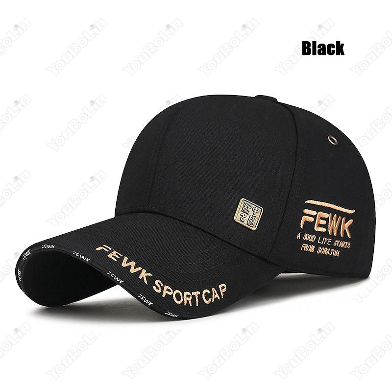 New Fashion High Quality Unisex Chinese Style Letters Embroidery Cotton Adjustable Baseball Cap Sun Hat Trucker Caps Dad Hats
