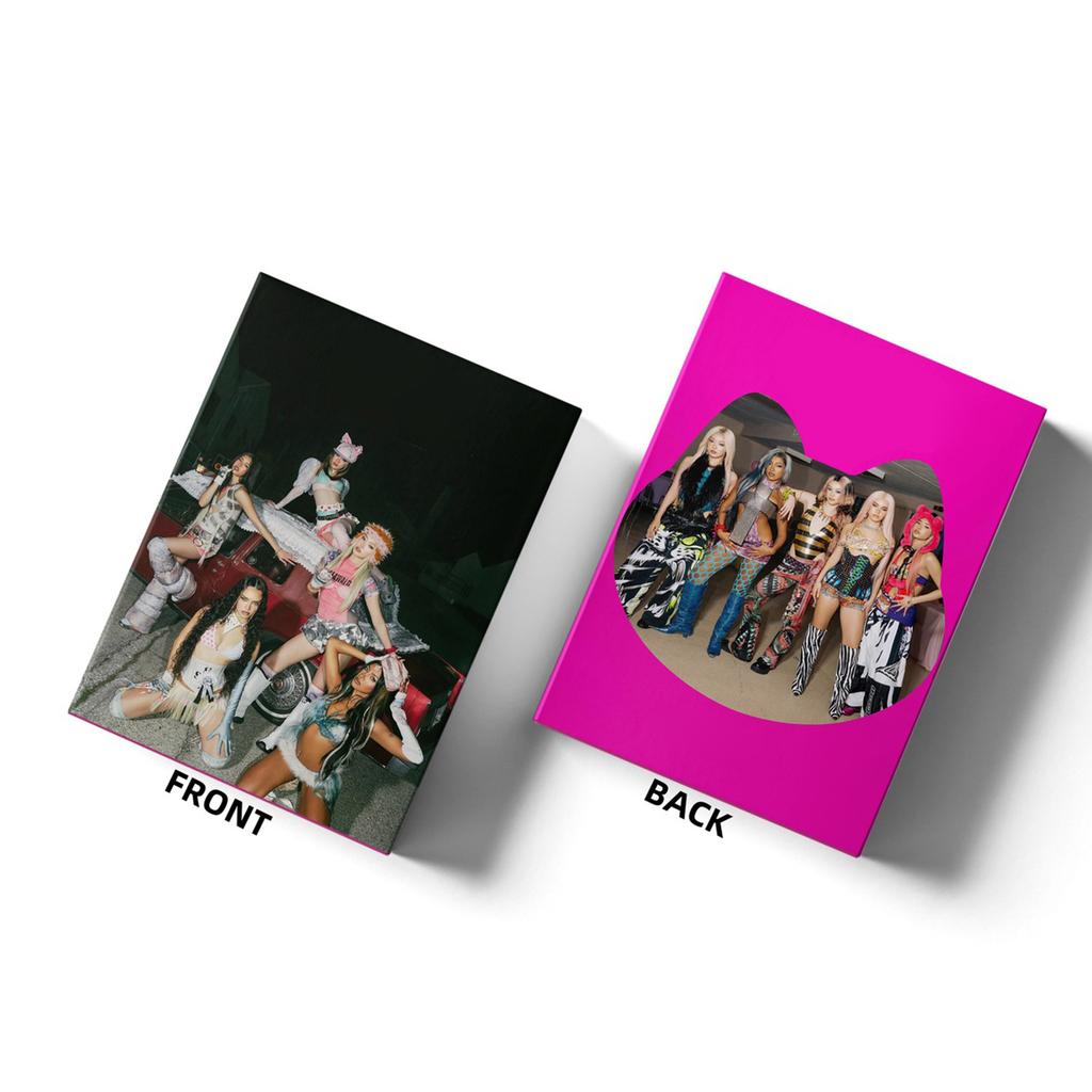 55pcs Katseye Card Set Featuring Assorted Fashion Prints and Unique Designs for Collecting and Displaying