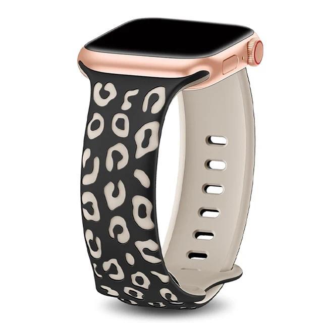Engraved Strap For Apple Watch Band 45mm 44mm 46mm 42mm 41 40 49mm Silicone Correa Bracelet Series 8 9 10 11 7 SE 6 5 4 Ultra 2