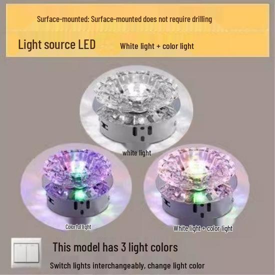 Spot de Teto Embutido LED para Corredor - Design Olho de Gato Alvo para Sala de Estar