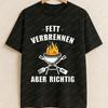 Unisex Funny GerUnisex BBQ Slogan TShirt Compatible for Grilling Grill Graphic Cotton Tee Suitable for Outdoor Cooking Fans Tops