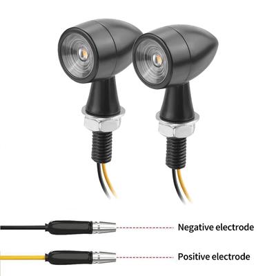 8mm Motorcycle Mini LED Turn Signal Light Bullet Moto Flashing Light Clignotant Moto Led 12V Fit for Kawasaki Suzuki Yamaha