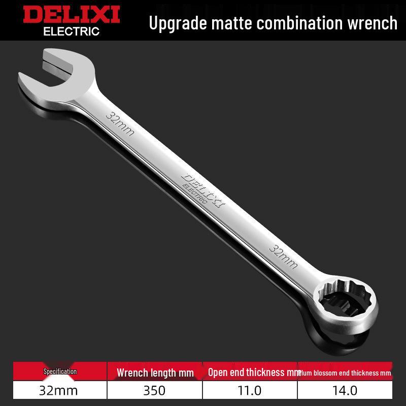 Delixi No. 10-13 Open-End Box-End Double-Ended Wrench Set