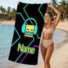 Customizable Personalized Beach Towels Geometry Dash Themed designs.Suitable for the Beach, Yoga, Sports;ideal As Beach Accessories