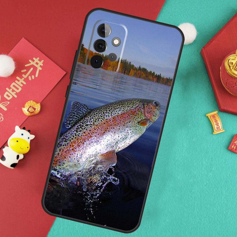 Vintage Trout Fishing Case For Samsung Galaxy A56 A36 A26 A16 A06 A13 A33 A53 A15 A35 A55 A34 A54 A12 A32 A52 A17