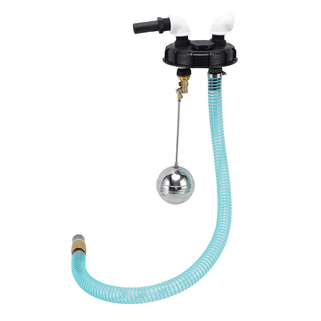 Heavy Duty IBC LID DN 150 with Overfill   and Pump Connection, 25mm Hose 90 Degree Elbow, PP IBC Rainwater Collection Sews for