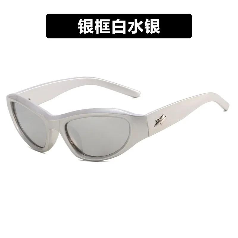 Star Y2K Sports Gafas De Sol New Fashion Cool Design Glasses Punk Special Men Women Street Photo Shade Sunglasses