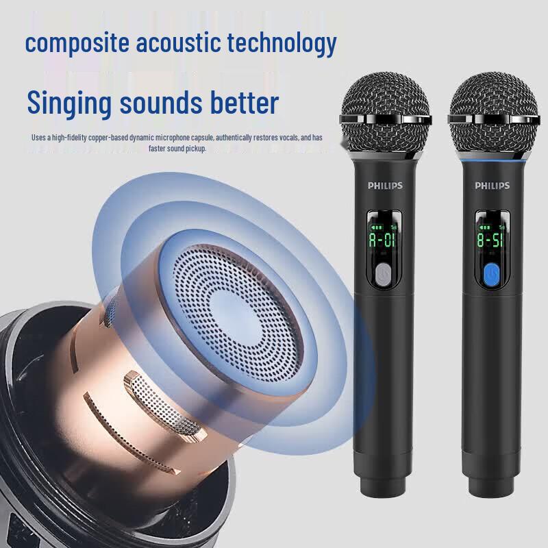 Philips SD809 Portable KTV Karaoke System with 27-inch Rotating Screen (CN version)