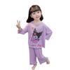 Girls Cute Cartoon Cool Touch Pajama Set Short Sleeve Shorts Summer Thin Two Piece Sleepwear For Kids