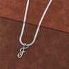 Dainty Initial Necklace Silver 26 Letters Snake Chain Necklaces for Women Girls Jewelry Choker Birthday Gifts