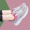 2025 Summer New Women's Shoes Flying Woven Single Shoes Soft Sole Breathable Mother Shoes Sports Shoes Large Size Shoes Foreign Trade