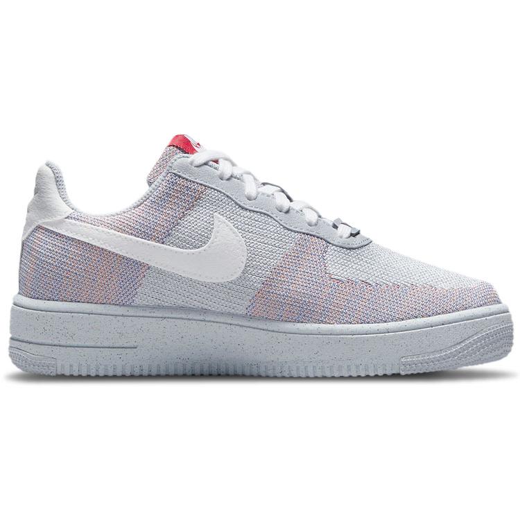 New Nike Air Force 1 Low Crater Flyknit Wolf Grey DC4831-002