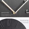 No Second Hand Wood Grain Clock 12inch Scale Clock Elegant Decorative Wall Clock  School