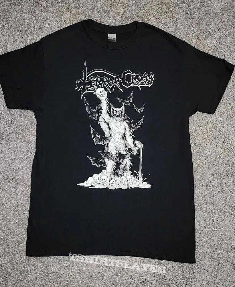 Unisex Short Sleeve Crew Neck Cotton T Shirt Terror Cross Band S