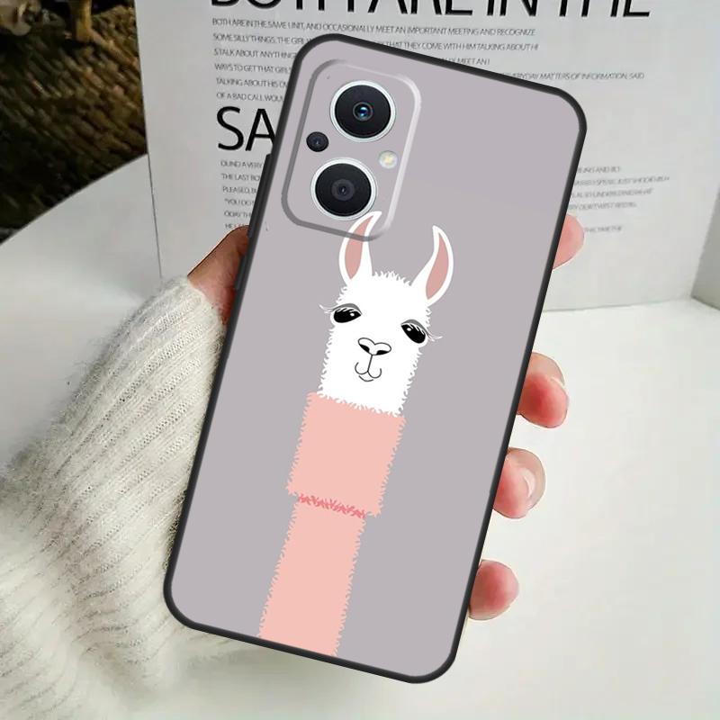 Cute Alpaca Donkey Case For OPPO Reno 13F 14F 12F 10 11 12 13 14 Pro 8T 7 8 Lite OPPO Find X6 X5 X8 X9 Pro Cover