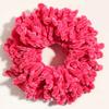 Handmade Wool Hair Tie - Ethnic Style Golden Velvet Flower Headwear, Multi-color Options