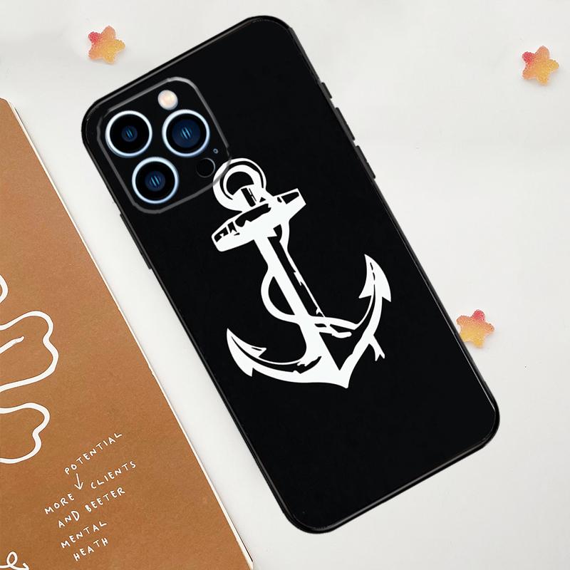 Anchor Sea Beach Phone Case For iPhone 17 Pro Max 14 13 12 11 15 16 Pro Max Mini 16 Plus 16e 17 Air Funda