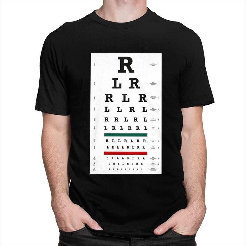 Custom Drummers Eye Chart T Shirts Men Tshirt Casual Tee Tops 100 Cotton Oversized Tshirts Gift