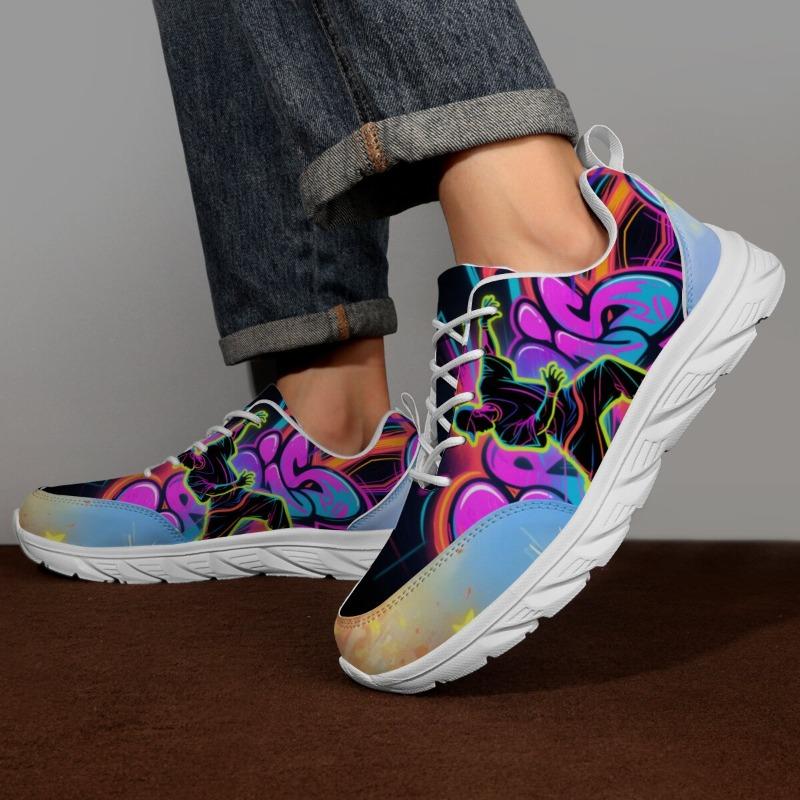YRZL Men Walking Shoes Running Sneakers Athletic Lightweight Non Slip Comfortable Breathable Gym Training Sports Casual Shoes