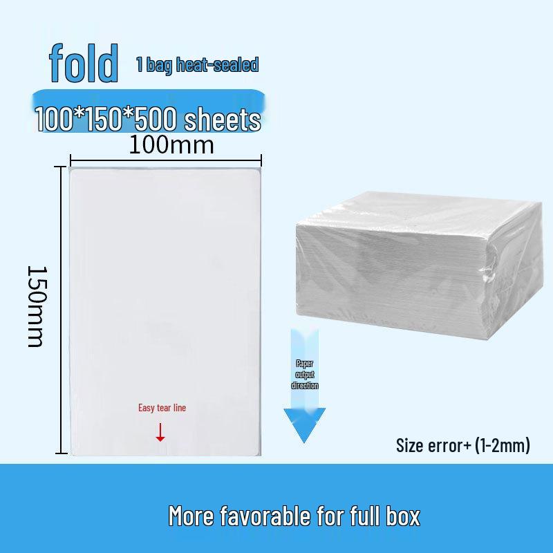 Durable Self-Adhesive Thermal Paper Barcode Labels for Printing 