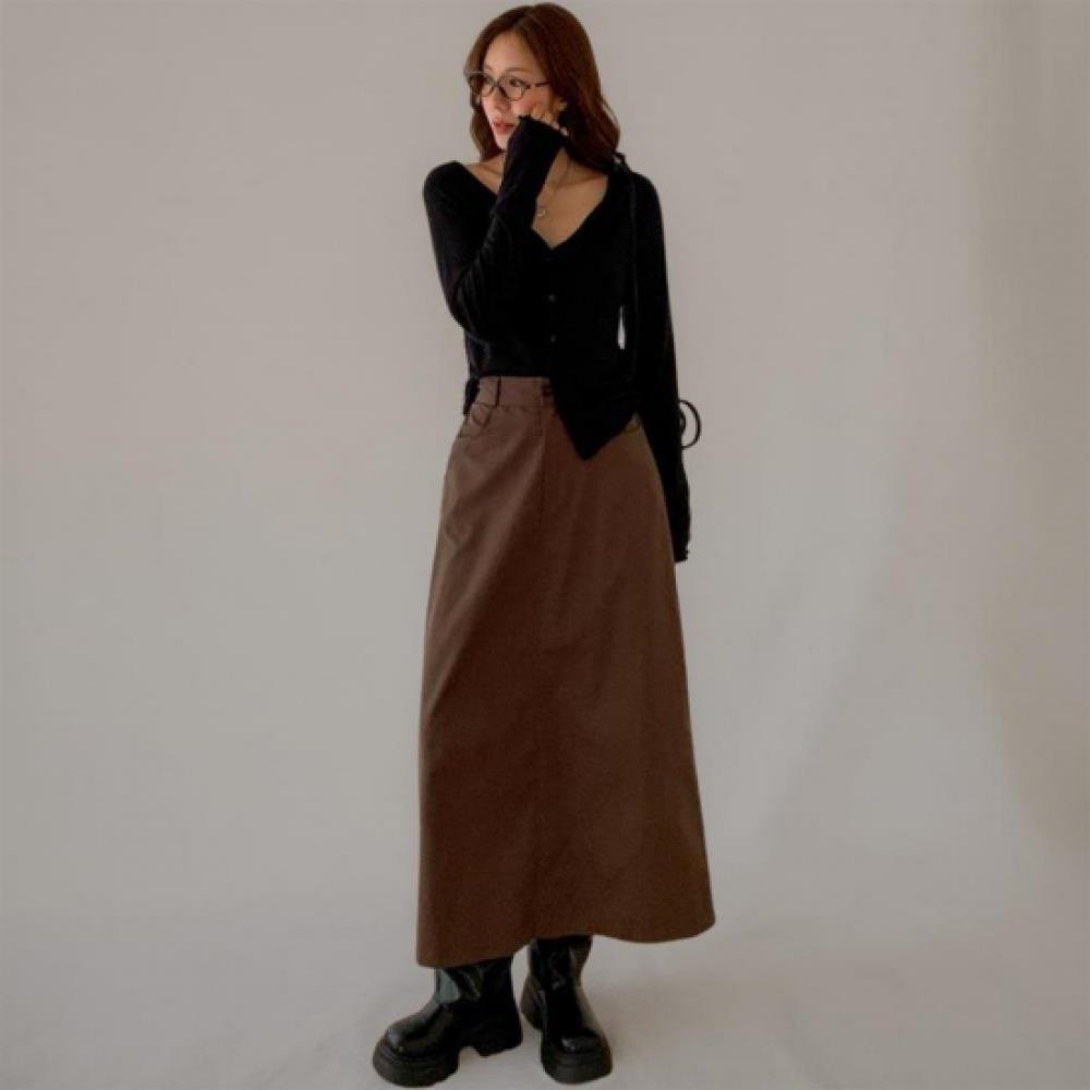 New ArrivAls Open Run Women ClAssic Solid Color Cotton BAnding A Line Long Skirt