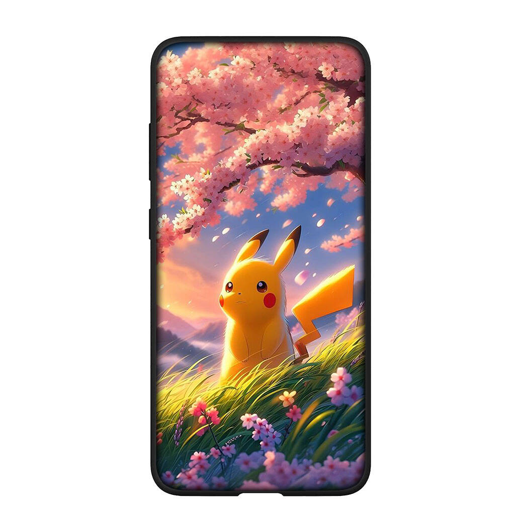 Phone Case for Samsung Galaxy S25 S23 S22 S24 Ultra FE Plus A05 A06 A15 A16 A36 A37 A35 A54 A55 A56 A57 A25 A53 A17 Squirtle Pokemon GO Pikachu Cover