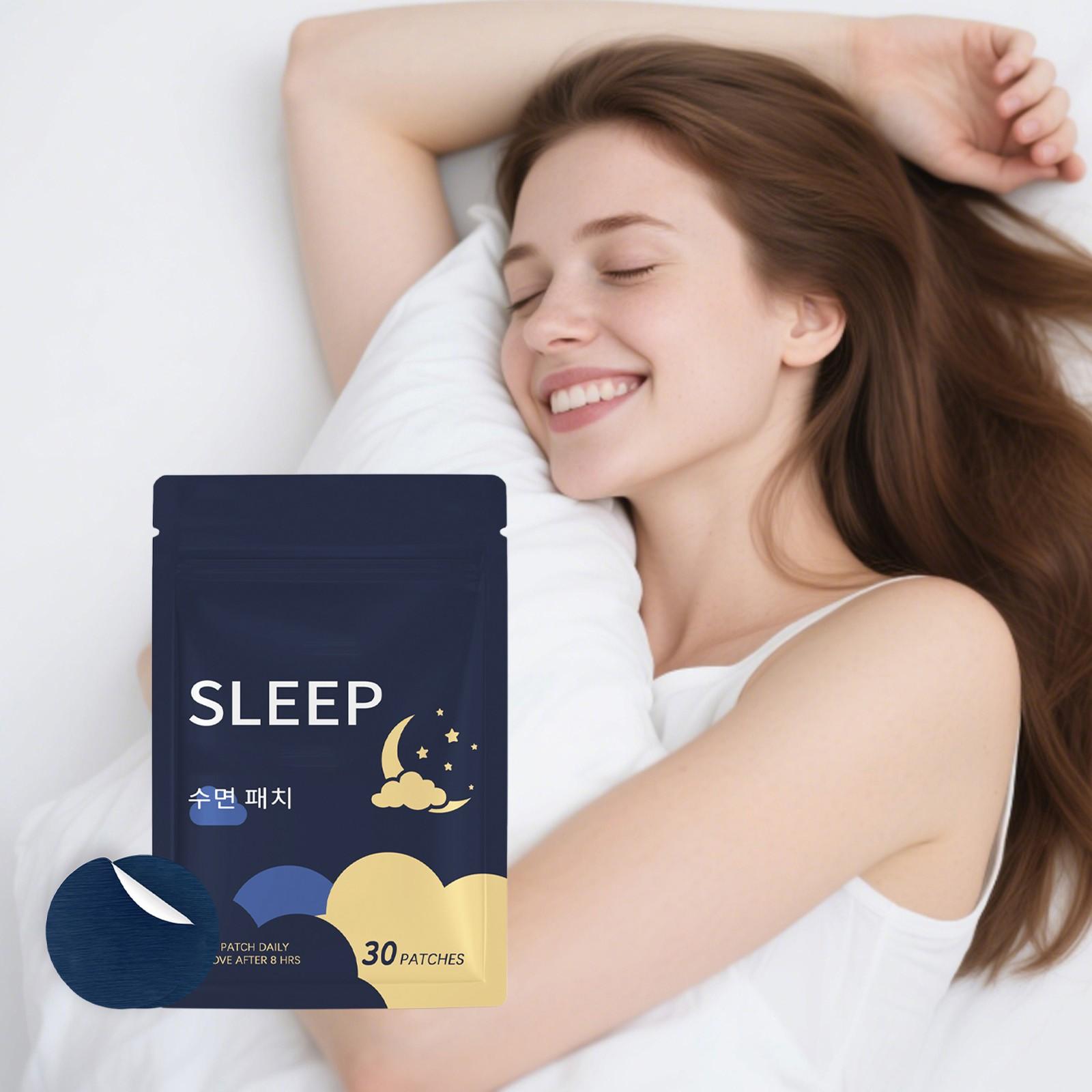 

Пластырь для сна, Пластырь для здоровья сна, Пластырь от бессонницы, Пластырь для сна, Пластырь для глубокого сна, 30 Пластырей One Size синий