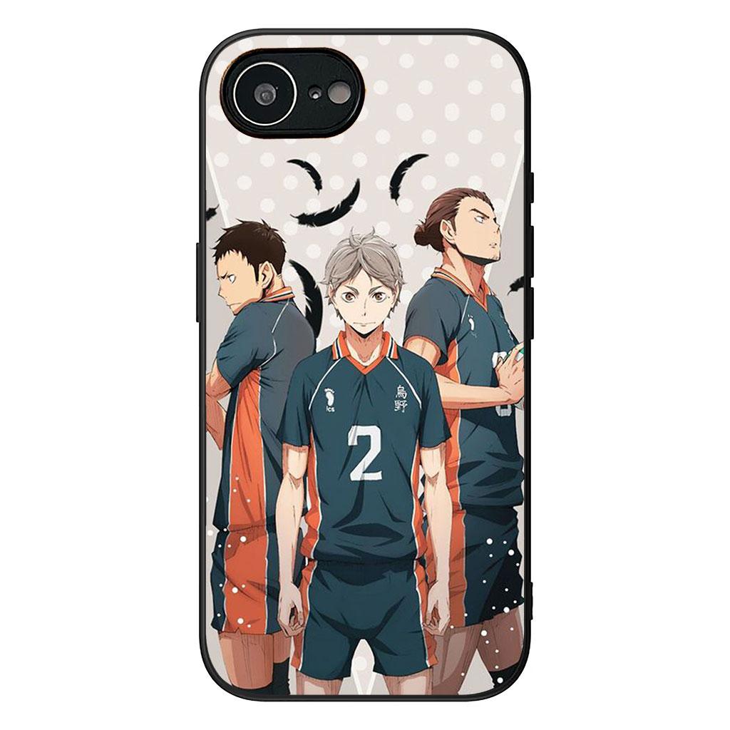 Hülle für Apple iPhone 16 15 14 Plus 13 12 Mini 17 Pro Max + ProMax 16E Air Handyhülle Karasuno Tobio Kageyama Haikyuus