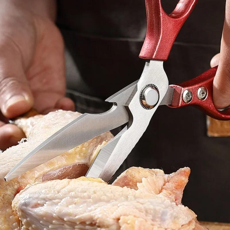 Stainless Steel Kitchen Scissors Household Strong Chicken Bone Scissors Multipurpose Kitchen Shears for Meat Fish Vegetables5