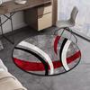 European Geometric Round Carpet Living Room Decoration Home Sofa Chair Side Foot Mat Bedroom Bedside Rugs Washroom Floor Mat