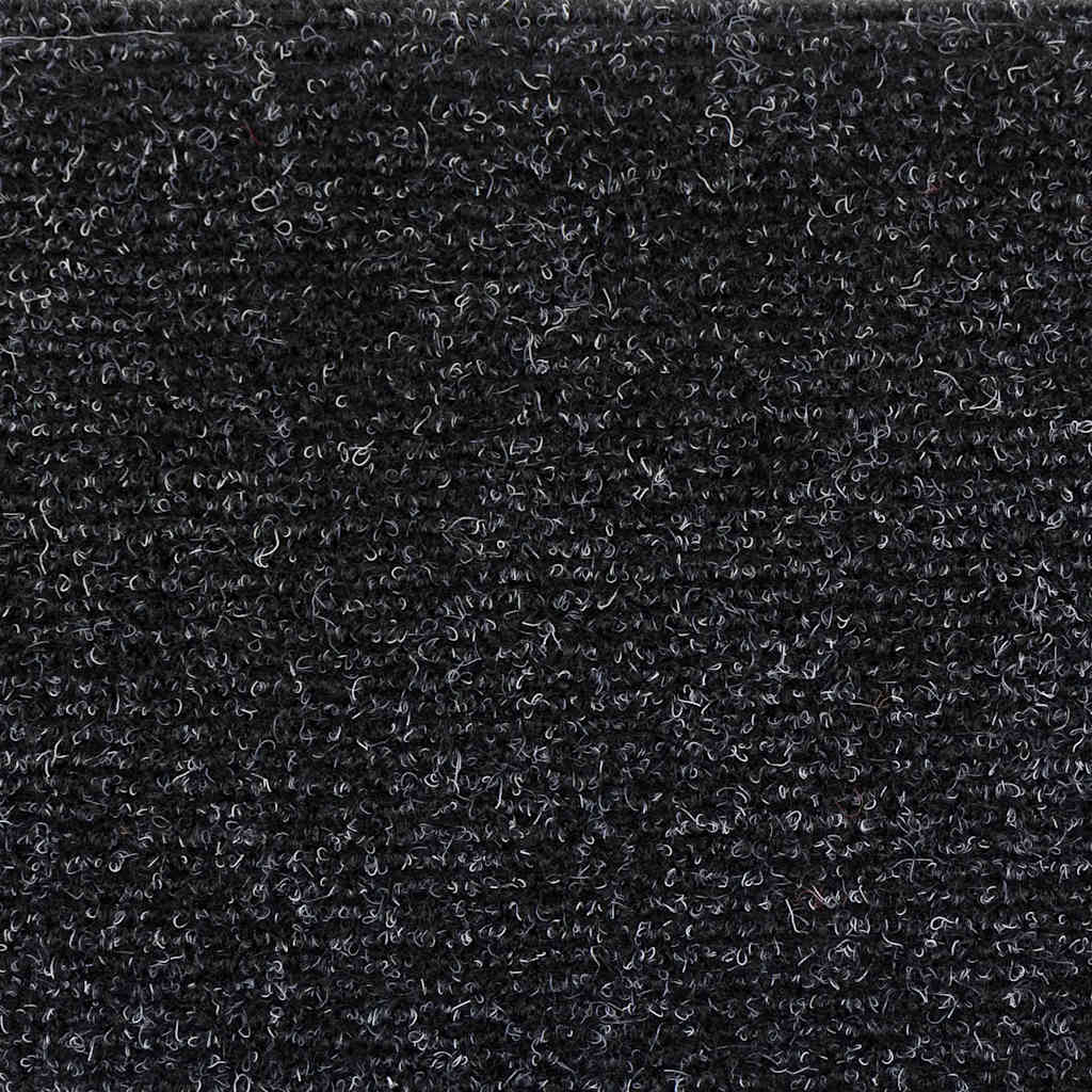 Self Adhesive Stair Treads Set of 5 56 X 17 X 3 Cm Black Semi Round