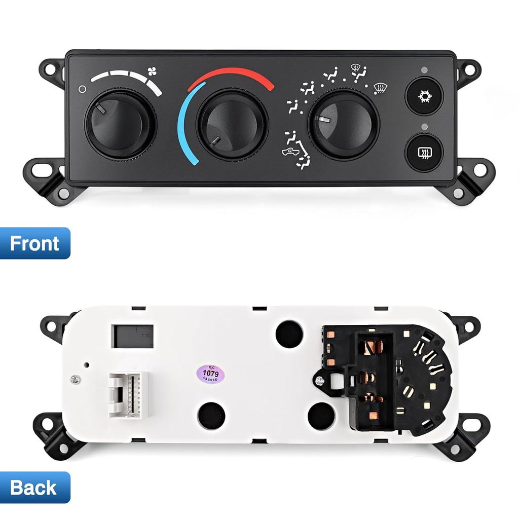 TOP-MAX A/C Heater Climate Control Panel Compatible with 2006-2008 Dodge Ram 1500 2500 3500 2008-2011 Dodge Dakota, Air Conditioning Control Module