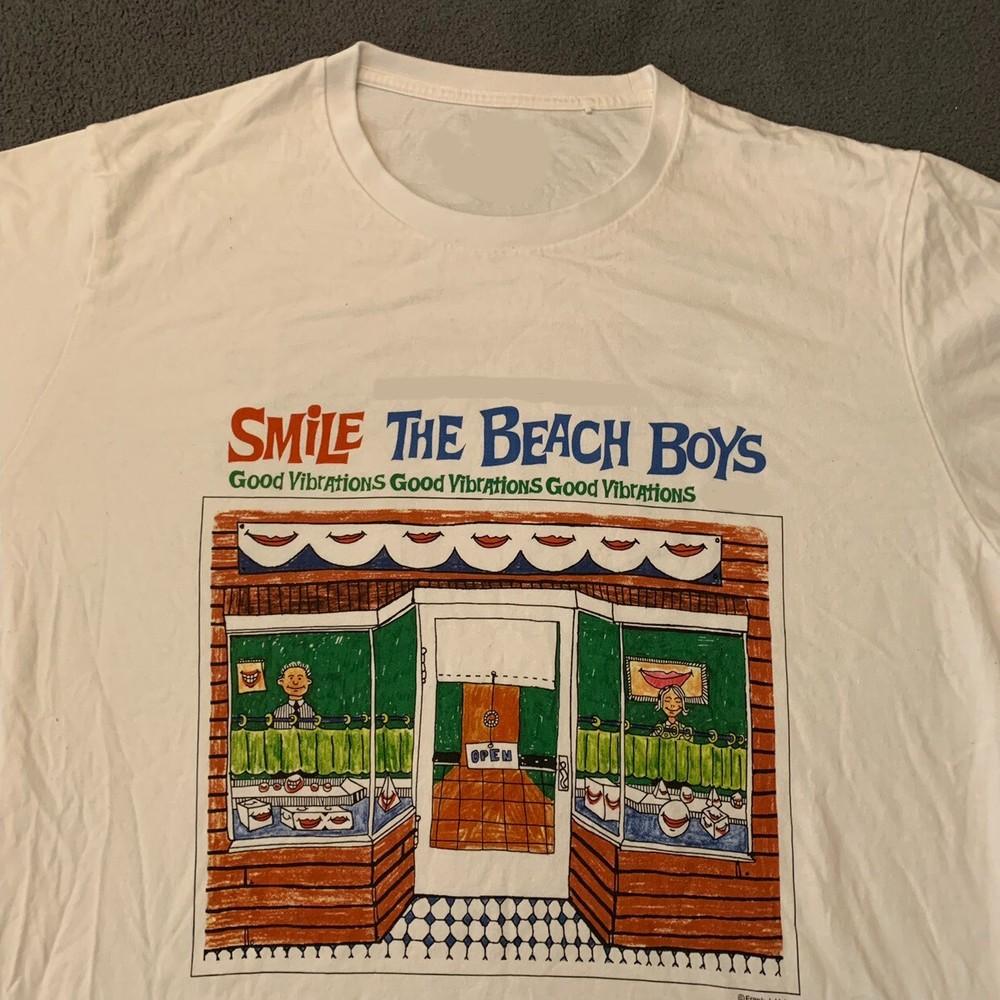 The Beach Boys Smile Album Short Sleeve White Full Size Unisex T-Shirt TR065 Unisex T-Shirt S