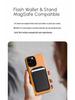 Magnetic Folding Stand & Card Holder for iPhone 17, 16, 15 with MagSafe-Compatible Leather Design